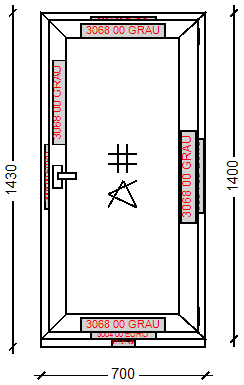 IVAPER EURO 62: Окно, Ivaper 62 мм (В), Vorne, 1400х700, Белый, Белый